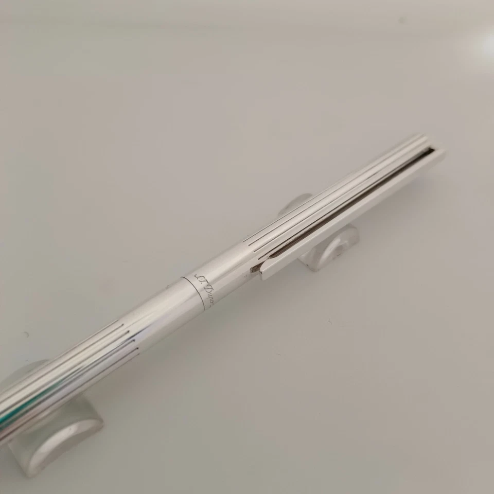 S.T. Dupont Silver Plated Ballpoint Pen Made in France — 第 4/4 张图片