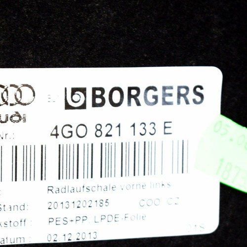 AUDI A6 C7 Front Left Wheel Housing Liner 4G0821133E - Picture 8 of 8