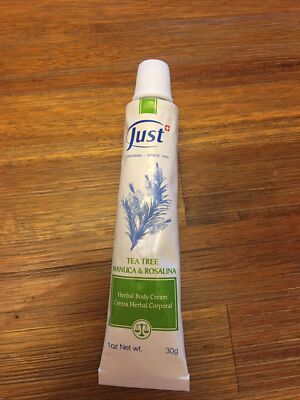 Swiss Just Crema Herbal Corporal Tea Tree Manuca & Rosalina Body Cream 30g