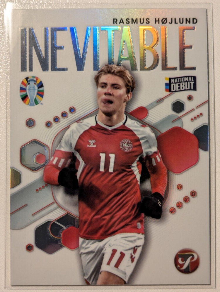 2023 Topps Pristine Road to UEFA Euro 2024 - Inevitable #IV-RH Rasmus Hojlund