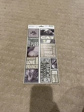 Vintage The Woodstone Collection Cat Stickers