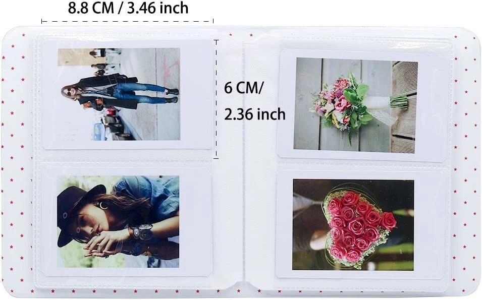 Mini álbum de fotos Polaroid para Fujifilm Instax mini álbum tamaño bolsillo 64 bolsillos Foto 3 de 4