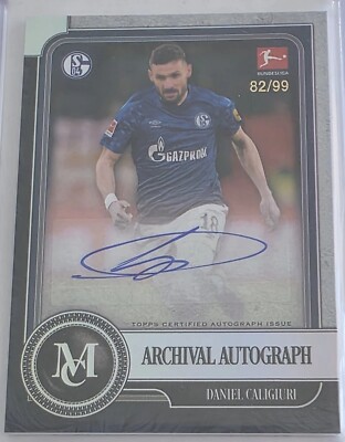 DANIEL CALIGIURI 2019-20 Museum Collection Bundesliga Archival /99 #AA-DC Auto