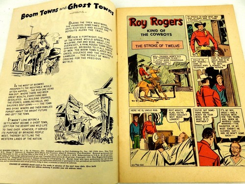 Roy Rogers Comics, "The Stroke of Twelve" #50 February 1952, Good Cond, RGR-27 - Picture 4 of 12