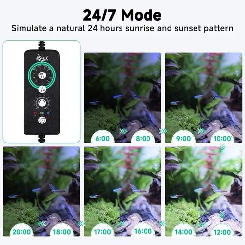 Full-Spectrum DIY Aquarium Light with Adjustable Timer for 40-48 Inch Tanks - Picture 6 of 9
