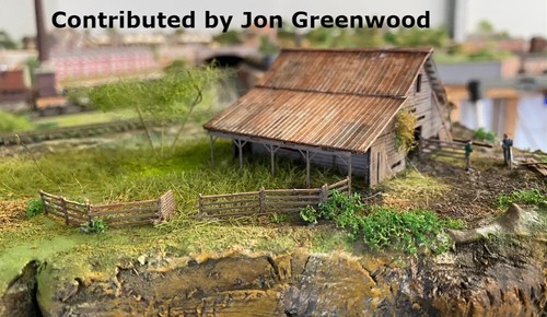 N Scale DeLoney's Barn Laser Cut Kit for Model Railroad Hobby (115) - Picture 5 of 11