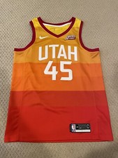Authentic Nike Donovan Mitchell #45 Utah Jazz City Edition NBA Jersey AJ4648-728