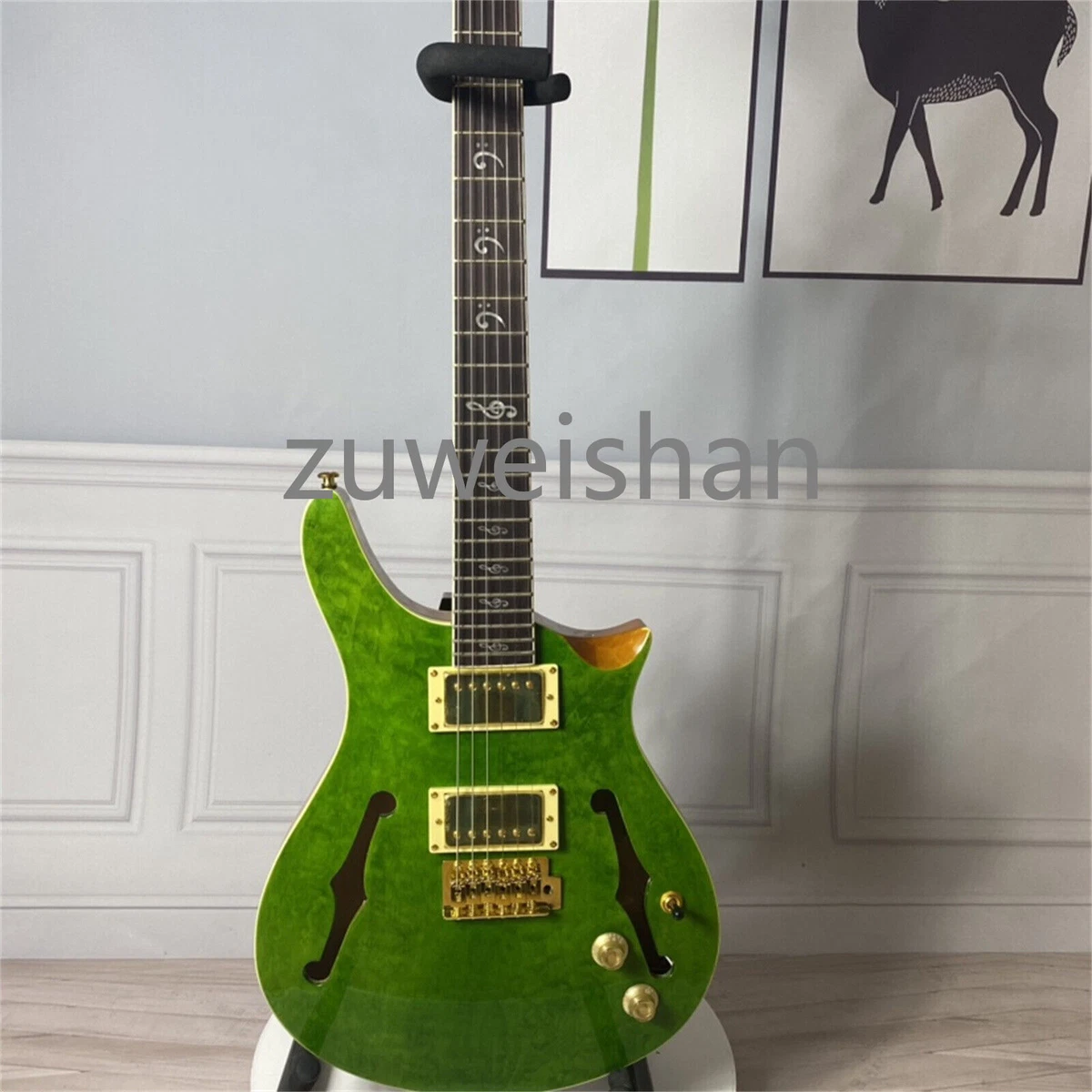 Semi hollow body guitar cheap with floyd rose