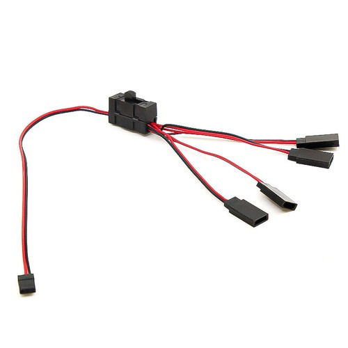 4-Way LED Cable On/Off Controller Switch Y Wire for 1/10 TRX-4 SCX10 RC Crawler - Picture 5 of 7