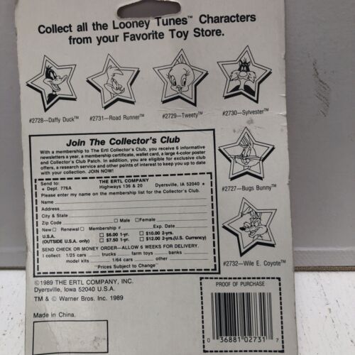 Looney Tunes ERTL Road Runner Die-Cast Metal Collectible Figure - Picture 3 of 3