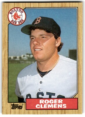 1987 Topps Baseball Cards Roger Clemens Boston Red Sox #340