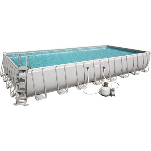 Bestway - Piscina 956x488x132cm Power Steel Rettangolare Filtro Sabbia 56623 BES - Foto 9 di 9