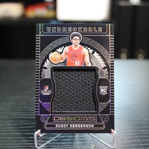 2023-24 Panini Obsidian SCOOT HENDERSON Unbreakable Rookie Patch /249 - RC, MEM