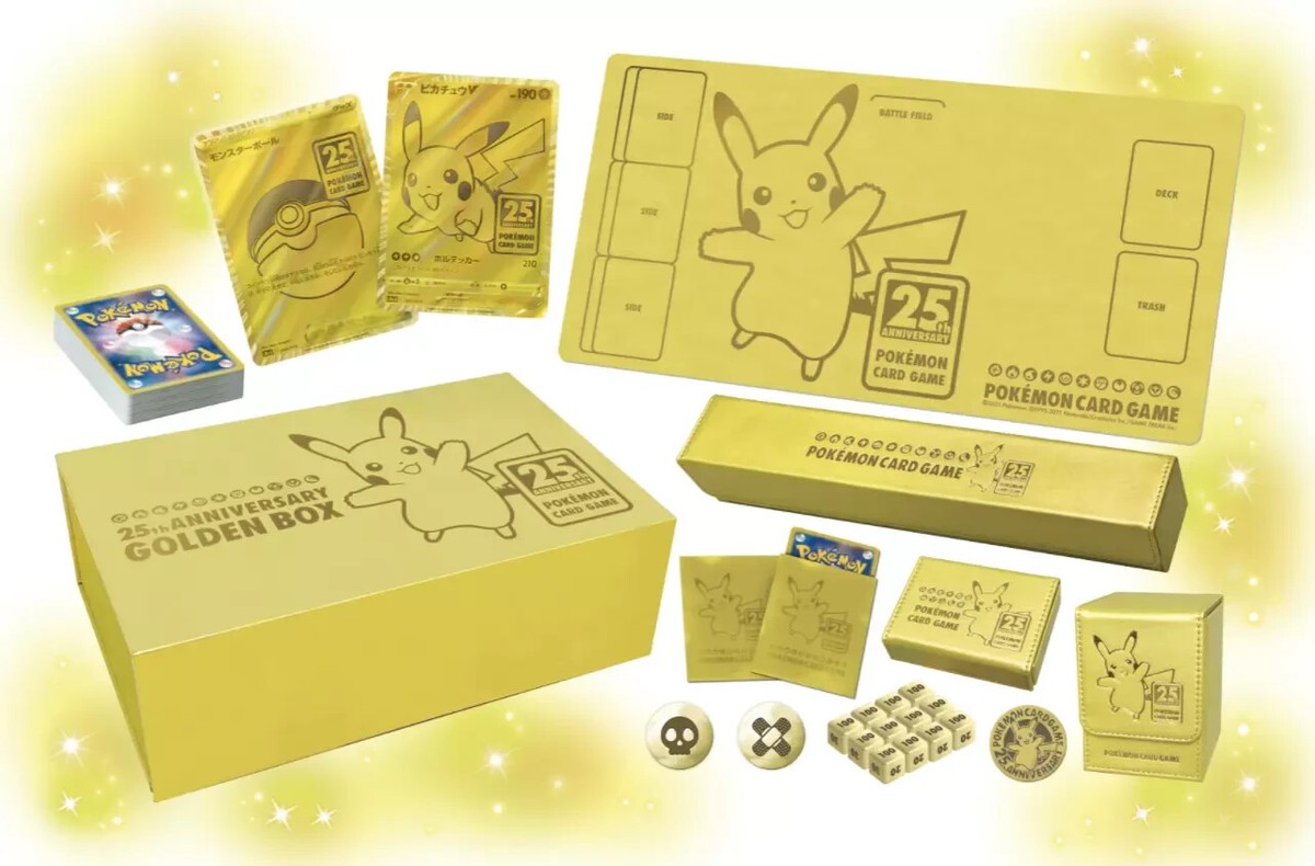 Pokemon Card 25th Anniversary Golden Box Celebration Japan Pokemon Card 25th Anniversary Golden Box Celebration Japan