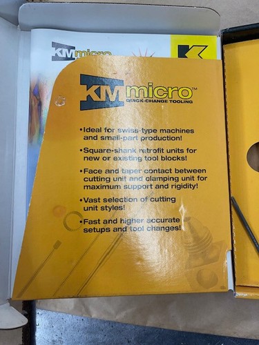 Kennametal Tornio Cambio Rapido Micro p/n KM16SCLCCR09 & KM16-NCM10-421 - Foto 3 di 3