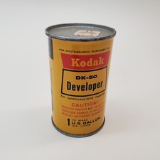 Kodak VINTAGE DK-50 UNOPENED KODAK DEVELOPER, Each can makes 1 gallon.