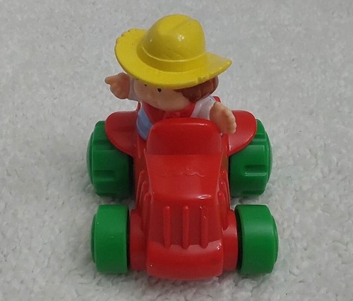 Fisher Price Little People Wheelies FARMER JED in rot Traktor 1996 - Bild 1 von 9