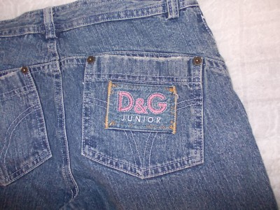 D&G JUNIOR Jeanshose Gr. 12, für Mädchen, sehr schick! 100% Baumwolle, original!