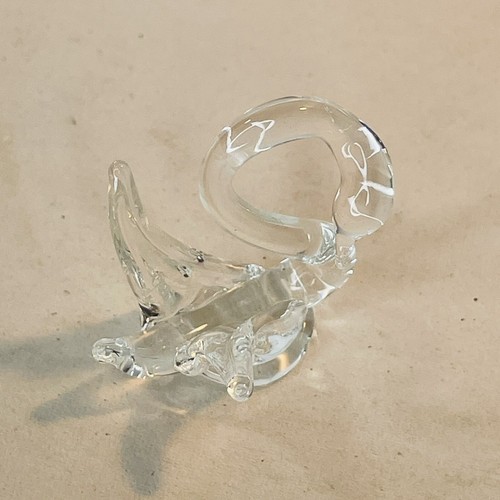 Four Blown Glass Miniature Swan Birds Animals Vintage Collectibles - Picture 7 of 11