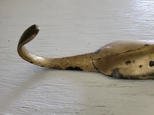 Vintage Horse Head Brass Coat Wall Hook - Picture 9 of 10