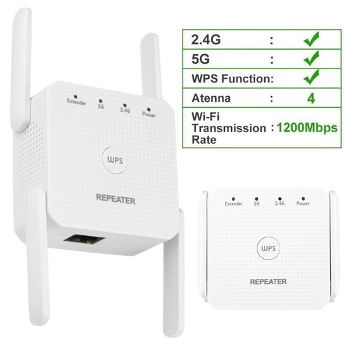 2.4GHz/5GHz WiFi Repeater 1200Mbps Signal Booster Business - Bild 10 von 10