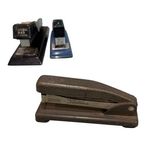 Vintage Staplers Lot of 4 Swingline Bates Rotex USA Made Retro Office Staplers - Picture 6 of 14
