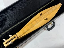 Jim Fox Handmade Bird Cut 3 String Appalachian Mountain Dulcimer w/ Case & Books