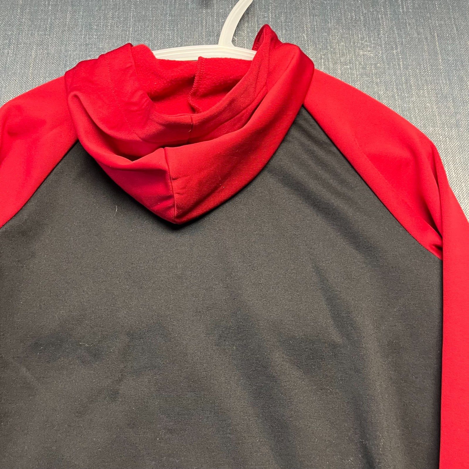 Jordan Boys Hoodie Size M10-12Y Black Red Jumpman Hybrid Full Zip Pockets Jacket thumbnail 9