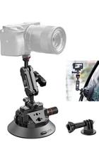 Ulanzi Sc-02 Strong 4.5 Inch Suction Cup & Ball Head Arm For Action Cameras