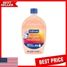 50 fl oz Juicy Peach Liquid Hand Soap Refill – Safe & Fruity for Kitchen & Bath 0.32 per fl oz