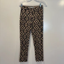 Gretchen Scott Designs Geometric Print Straight Leg Pants Womens Size Small