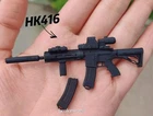 1/12 Scale Action Figure Collectibles / 6" Hk416 Military Gun MEZ Model Parts
