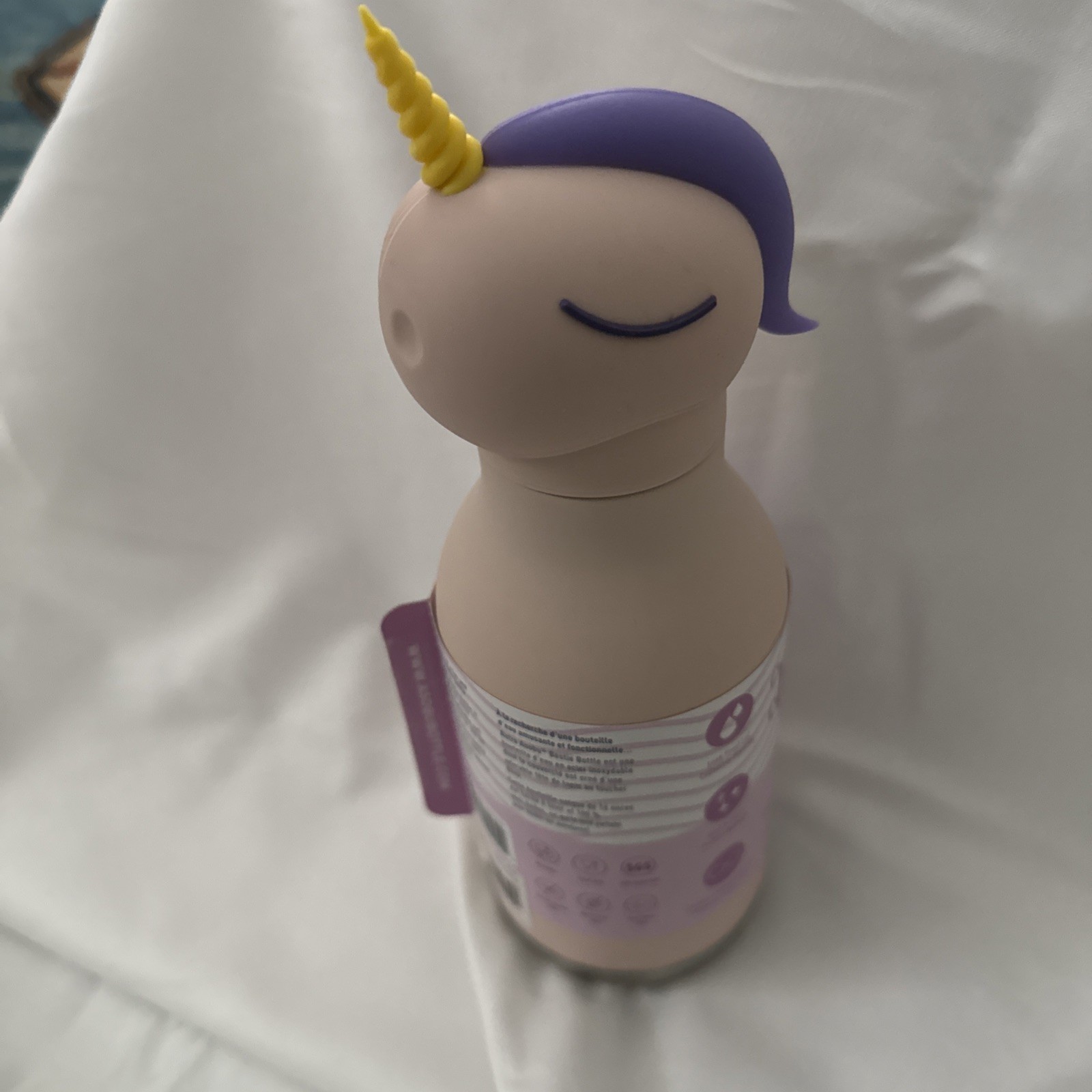 Water Bottle Pink Unicorn 16 Oz. New Stocking Stuffer Gift