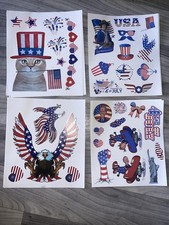 4th of July Decorations Patriotic Cat Eagle Various Designs Stickers