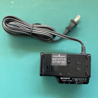 SONY AC POWER ADAPTOR AC-V25 VIDEO RECORDER POWER SUPPLY/CHARGER. OEM. VERY GOOD