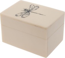 Mini Printed Trinket Resin Jewelry Organizer Box Containers Small Storage