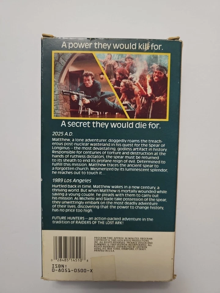 Future Hunters (VHS 1988) - TESTED WORKS EROTIC sci-fi - EXTREMELY RARE!! GRAIL  - Image 2 of 4