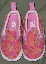 VANS Camo Rose Infant Slip-on Crib Shoes Size 4 NWOT Never Worn No Box