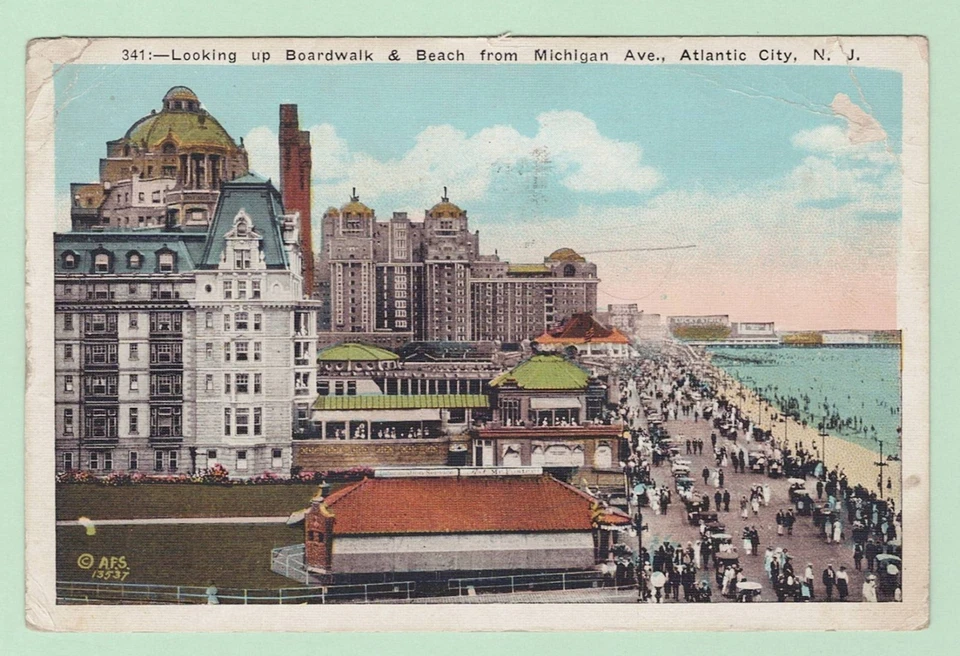 #462 ATLANTIC CITY PPC Slogan "NATIONAL COUNCIL/ TRAVELING SALESMEN/ SEPT 5-6-7" - Image 2 of 3