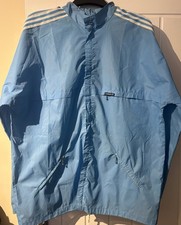 Vintage 1970s Adidas Ventex Track Jacket in Rare Light Blue colour way (XL)