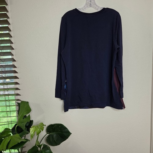 Chicos Zenergy Floral Print Long Sleeve Top Size 2 US 12/14 - Picture 5 of 9