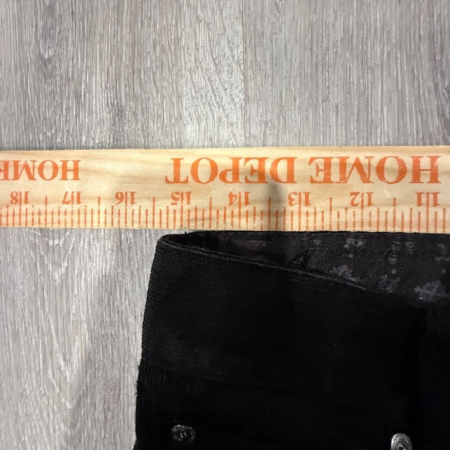 Pantalones ajustados Guess Jeans para mujer talla 28 negros de pana tiro bajo elásticos 30x32 Foto 4 de 4