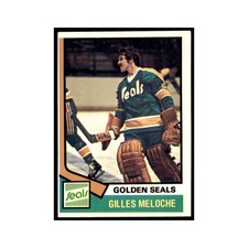 Gilles Meloche 1974 Topps #205 Hockey Cards Hockey Card EX