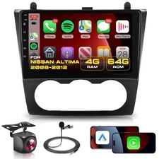 4G 64G Car Radio Stereo for Nissan Altima 2008-2012 with Wireless CarPlay And...
