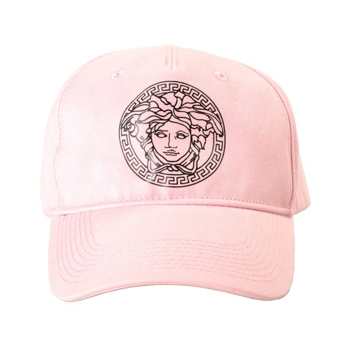 Versace Unisex Logo Print Medusa Head Pink Baseball Cap Hat size 59