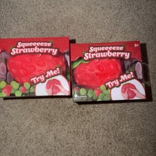Sunny Days Squeeze Strawberry Squishy Jumbo Sensory/Stress Relief Toy Sealed   