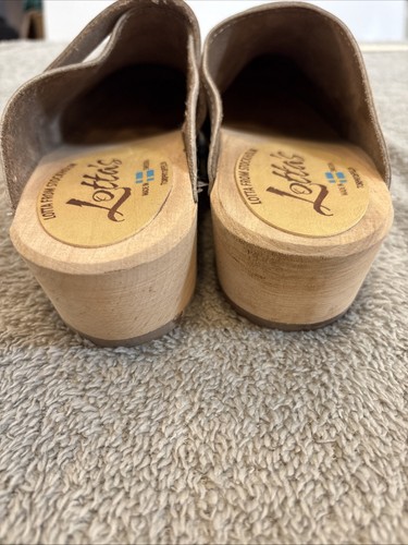 Lotta From Stockholm Swedish Classic Clogs Oatmeal Oiled Nubuck Leather 37 6.5US - Picture 7 of 13