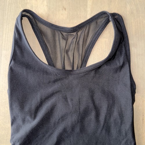 Yumiko Dancewear Leotard Adult Small Black sheer mesh Dance Wear cute back - Picture 3 of 7