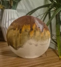 Beeindruckende HANS GEORG HEINLOTH Vase Studiokeramik 70er German Art Pottery