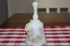 Vtg Fenton Art Glass Hand Painted Musical Bell Signed by J. Cutshaw Works ! L@@K